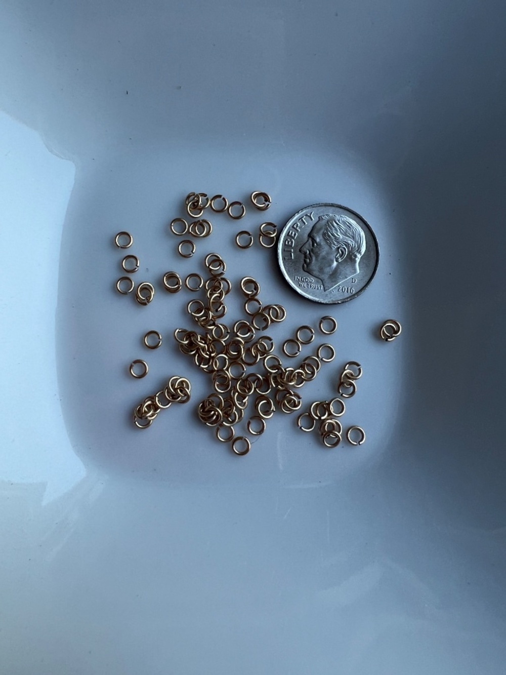 Gold-Filled Open Jump Rings for Jewelry Making - 2MM, 23 Gauge, 100 Pieces - Picture 2 of 2